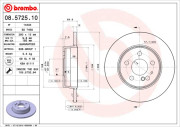 08.5725.10 BREMBO brzdový kotúč 08.5725.10 BREMBO