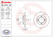 08.5741.20 BREMBO brzdový kotúč 08.5741.20 BREMBO