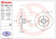 08.5833.25 Brzdový kotouč TWO-PIECE FLOATING DISCS LINE BREMBO