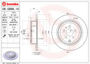 08.5898.10 Brzdový kotouč PRIME LINE BREMBO