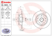 08.5954.10 BREMBO brzdový kotúč 08.5954.10 BREMBO