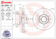 08.5959.10 Brzdový kotouč PRIME LINE BREMBO