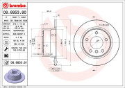 08.6853.80 Brzdový kotouč PRIME LINE BREMBO