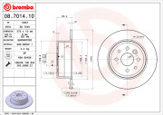 08.7014.10 Brzdový kotouč PRIME LINE BREMBO