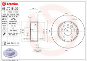 08.7015.20 Brzdový kotouč PRIME LINE BREMBO