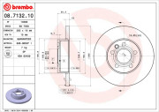 08.7132.10 Brzdový kotouč PRIME LINE BREMBO