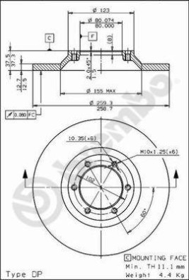 08.7197.10 Brzdový kotouč PRIME LINE BREMBO