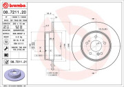 08.7211.20 Brzdový kotouč PRIME LINE BREMBO