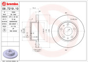 08.7219.10 Brzdový kotouč PRIME LINE BREMBO