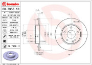 08.7358.10 Brzdový kotouč PRIME LINE BREMBO