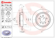 08.7716.20 Brzdový kotouč PRIME LINE BREMBO