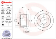 08.7724.10 Brzdový kotouč PRIME LINE BREMBO