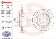 08.7765.1X Brzdový kotouč BEARING DISC LINE BREMBO