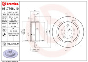 08.7768.10 Brzdový kotouč PRIME LINE BREMBO