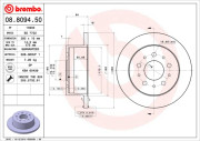 08.8094.50 Brzdový kotouč PRIME LINE BREMBO