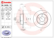 08.8408.10 Brzdový kotouč PRIME LINE BREMBO