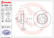 08.8638.10 Brzdový kotouč PRIME LINE BREMBO