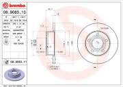 08.9083.10 Brzdový kotouč PRIME LINE BREMBO