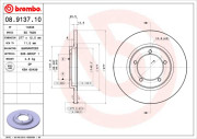 08.9137.10 BREMBO brzdový kotúč 08.9137.10 BREMBO