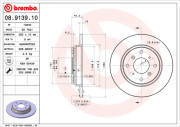 08.9139.10 Brzdový kotouč PRIME LINE BREMBO