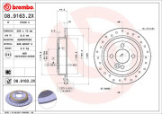 08.9163.2X Brzdový kotouč BEARING DISC LINE BREMBO
