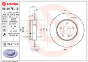 08.9175.10 Brzdový kotouč PRIME LINE BREMBO