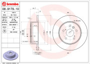 08.9179.10 BREMBO brzdový kotúč 08.9179.10 BREMBO