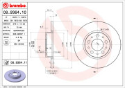 08.9364.10 Brzdový kotouč PRIME LINE BREMBO