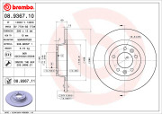 08.9367.10 Brzdový kotouč PRIME LINE BREMBO