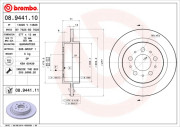 08.9441.11 Brzdový kotouč COATED DISC LINE BREMBO