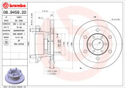 08.9459.20 Brzdový kotouč PRIME LINE BREMBO