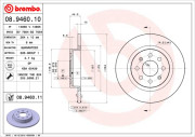 08.9460.10 Brzdový kotouč PRIME LINE BREMBO