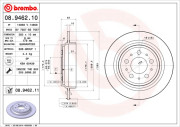 08.9462.10 BREMBO brzdový kotúč 08.9462.10 BREMBO