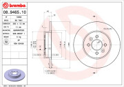 08.9465.10 Brzdový kotouč PRIME LINE BREMBO