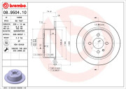 08.9504.10 Brzdový kotouč PRIME LINE BREMBO