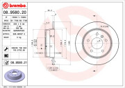 08.9580.20 Brzdový kotouč PRIME LINE BREMBO