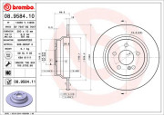 08.9584.10 Brzdový kotouč PRIME LINE BREMBO