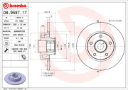 08.9597.17 Brzdový kotouč TWO-PIECE FLOATING DISCS LINE BREMBO