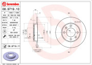 08.9719.10 Brzdový kotouč PRIME LINE BREMBO