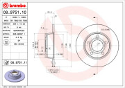 08.9751.10 Brzdový kotouč PRIME LINE BREMBO