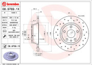 08.9769.1X Brzdový kotouč BEARING DISC LINE BREMBO