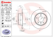 08.9787.11 Brzdový kotouč COATED DISC LINE BREMBO