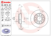 08.9918.20 Brzdový kotouč PRIME LINE BREMBO