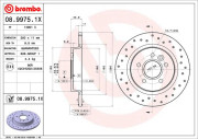 08.9975.1X Brzdový kotouč BEARING DISC LINE BREMBO