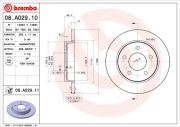 08.A029.10 Brzdový kotouč PRIME LINE BREMBO