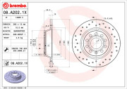 08.A202.1X Brzdový kotouč BEARING DISC LINE BREMBO