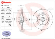 08.A238.17 Brzdový kotouč TWO-PIECE FLOATING DISCS LINE BREMBO