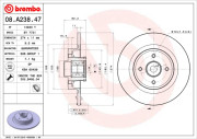 08.A238.47 Brzdový kotouč TWO-PIECE FLOATING DISCS LINE BREMBO