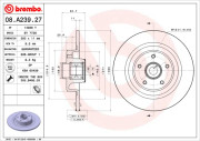 08.A239.27 Brzdový kotouč TWO-PIECE FLOATING DISCS LINE BREMBO