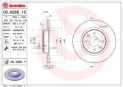 08.A268.10 Brzdový kotouč PRIME LINE BREMBO